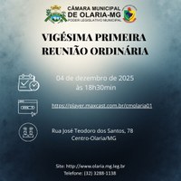 21ª Reunião Ordinária de 2025