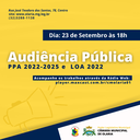 Audiência Pública de cunho informativo e participativo para elaboração do PPA 2022-2025 e da LOA 2022 