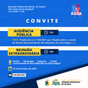 Convite para Audiência Pública e Sétima Reunião Extraordinária Convite para Audiência Pública e Sétima Reunião Extraordinária