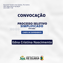 CONVOCAÇÃO DO PROCESSO SELETIVO 01/2022 CONVOCAÇÃO DO PROCESSO SELETIVO 01/2022