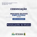 CONVOCAÇÃO PROCESSO SELETIVO 01/2022