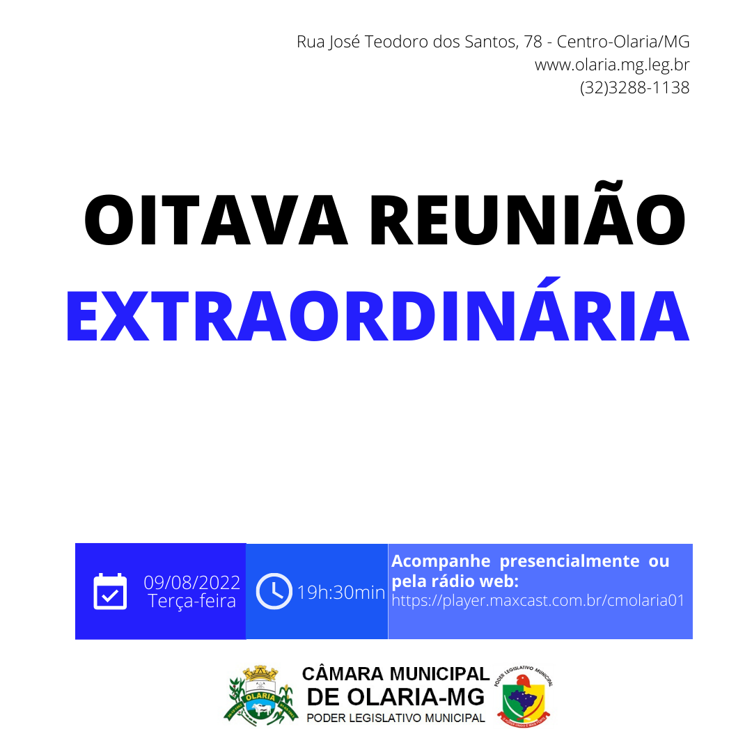 8ª Reunião Extraordinária