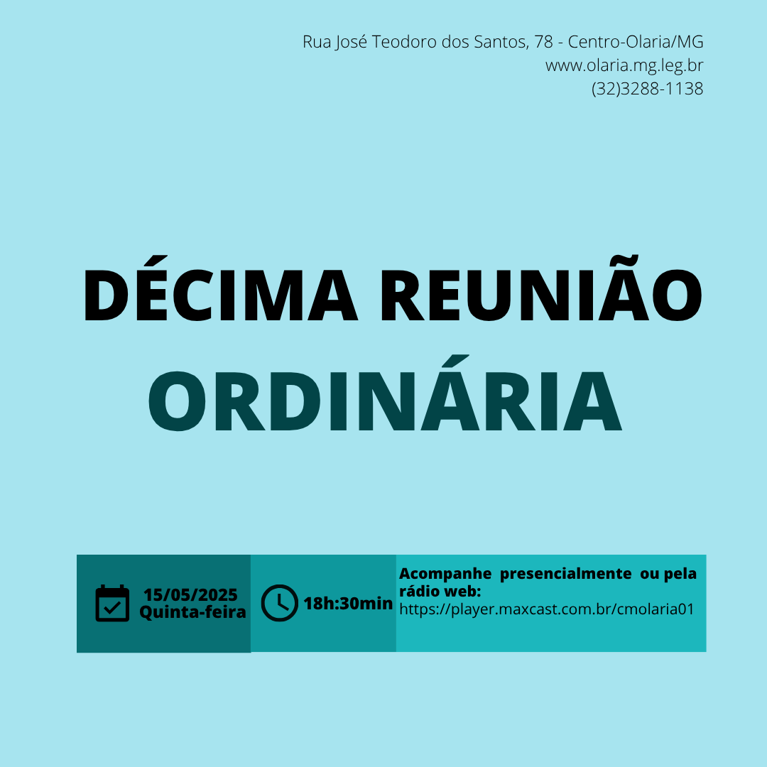 10ª Reunião Ordinária de 2025