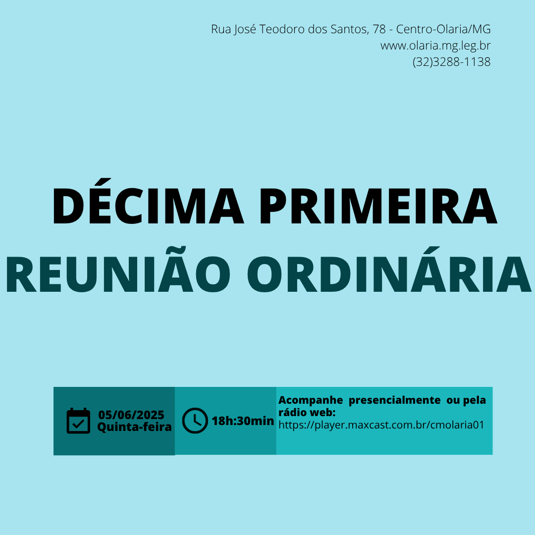 11ª Reunião Ordinária de 2025