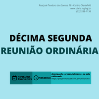 12ª Reunião Ordinária de 2025