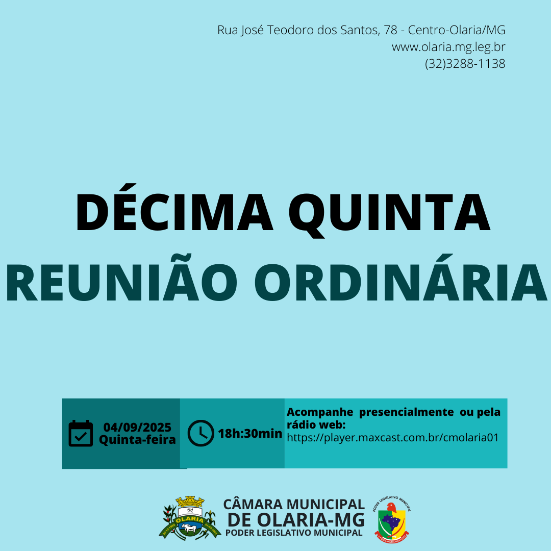 15ª Reunião Ordinária de 2025