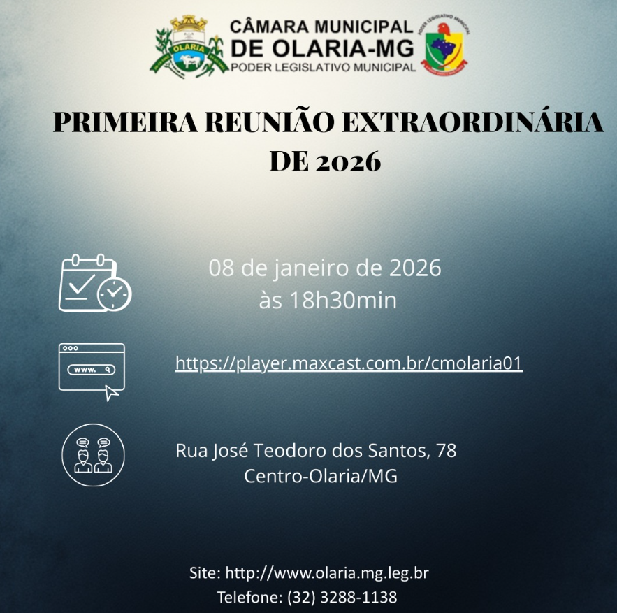 1ª Reunião Extraordinária de 2026