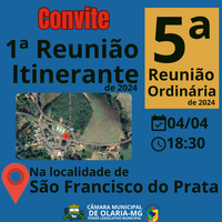 1ª Reunião Itinerante e 5ª Reunião Ordinária de 2024 