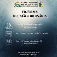 20ª Reunião Ordinária de 2025