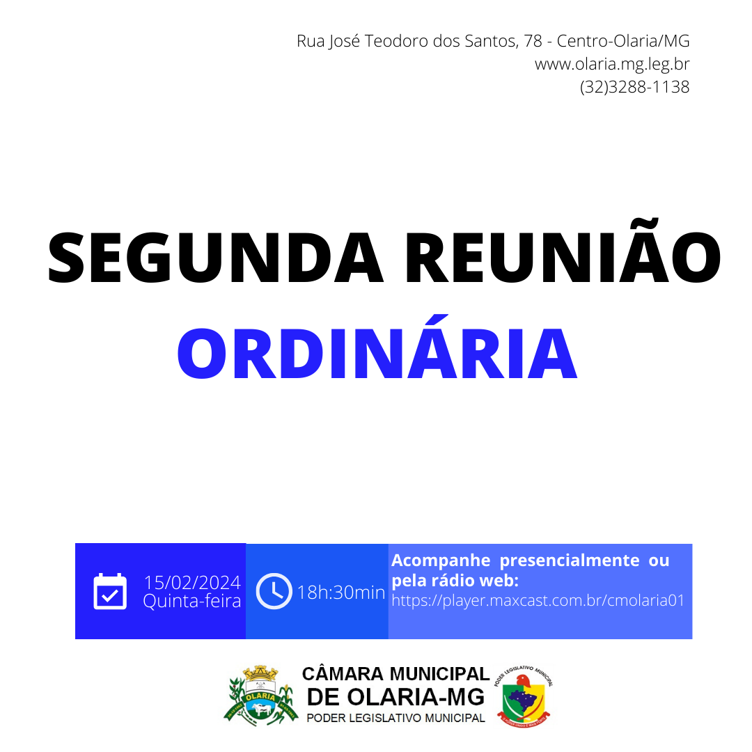 2ª Reunião Ordinária de 2024