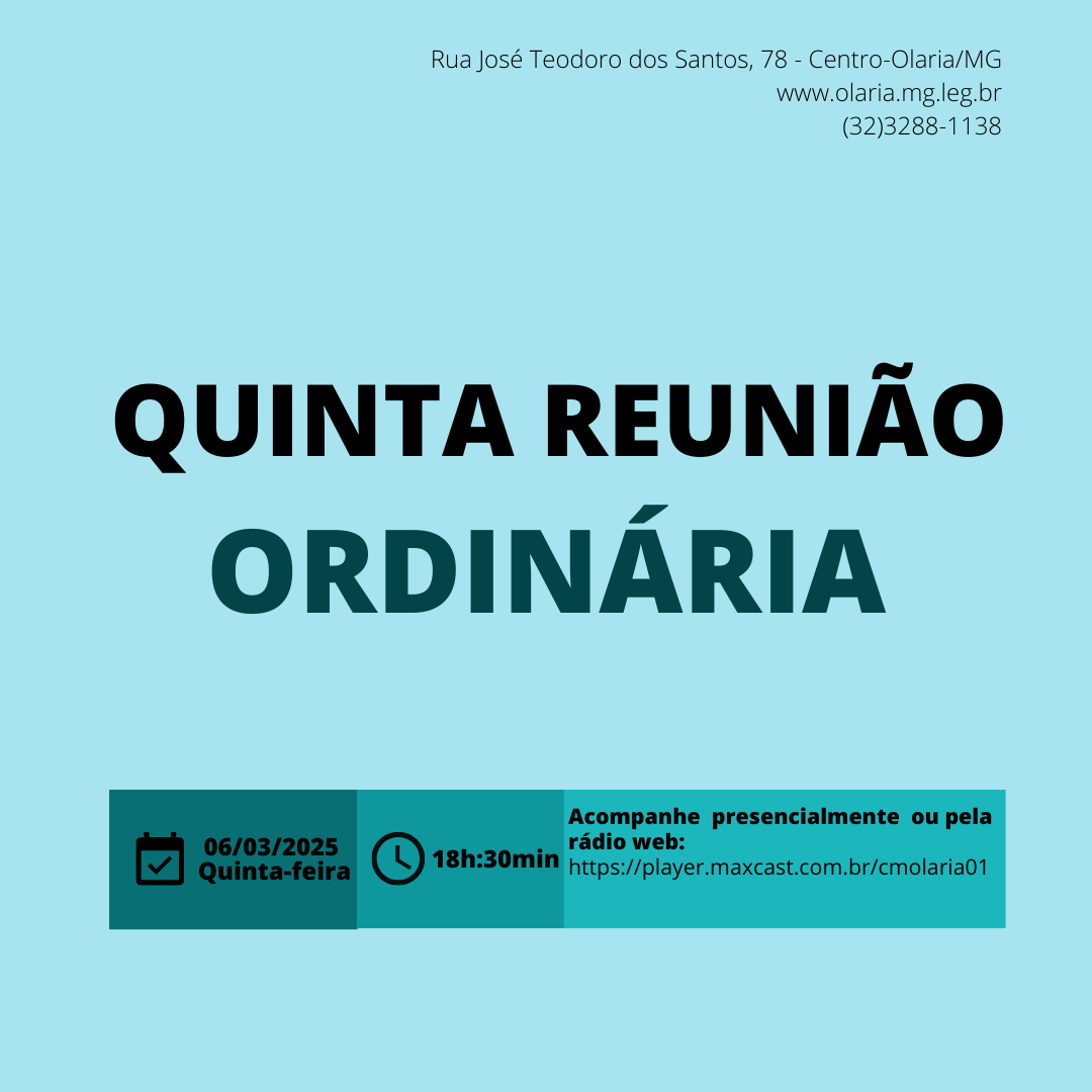 5ª Reunião Ordinária de 2025