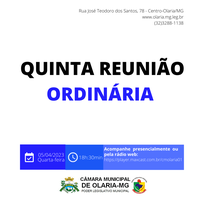 5º Reunião Ordinária