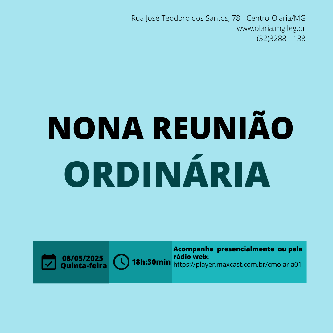 9ª Reunião Ordinária de 2025