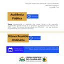 Audiência Pública e 8ª Reunião Ordinária Audiência Pública e 8ª Reunião Ordinária