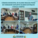 CÂMARA MUNICIPAL DE OLARIA REALIZA POSSE DO VEREADOR SUPLENTE GILMAR EUSTÁQUIO D’AVILA CAMPOS CÂMARA MUNICIPAL DE OLARIA REALIZA POSSE DO VEREADOR SUPLENTE GILMAR EUSTÁQUIO D’AVILA CAMPOS