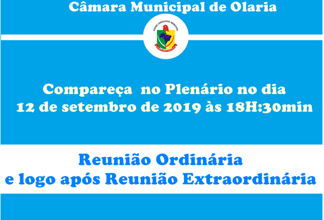 Convite 14ª Reunião Ordinária de 2019