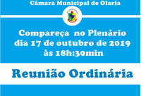 Convite 16ª Reunião Ordinária de 2019