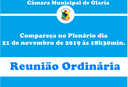 Convite 18ª Reunião Ordinária de 2019