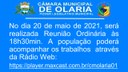 Convite para 10ª Reunião Ordinária