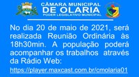 Convite para 10ª Reunião Ordinária