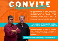 Convite para Solenidade de Posse - Legislatura 2021-2024