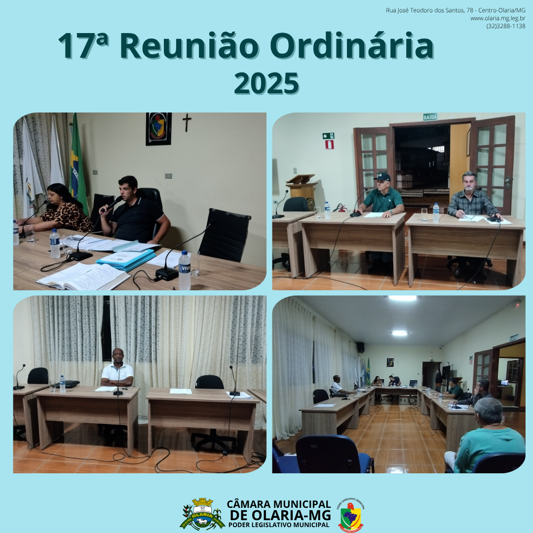 No dia 02 /10/2025, ocorreu a 17ª Reunião Ordinária