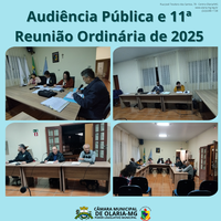 No dia 05/06/2025 foi realizada Audiência Pública e 11ª Reunião Ordinária