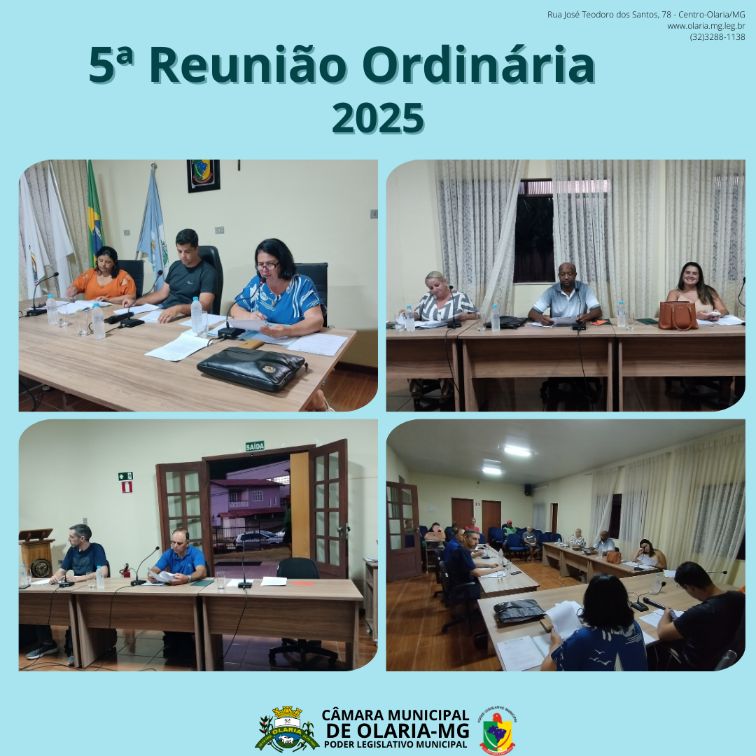 No dia 06/03/2025, ocorreu a 5ª Reunião Ordinária