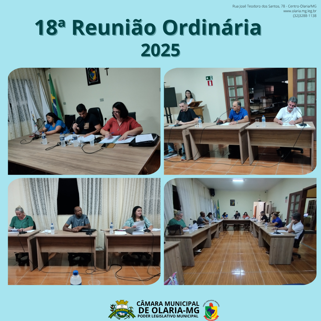 No dia 16/10/2025, ocorreu a 18ª Reunião Ordinária