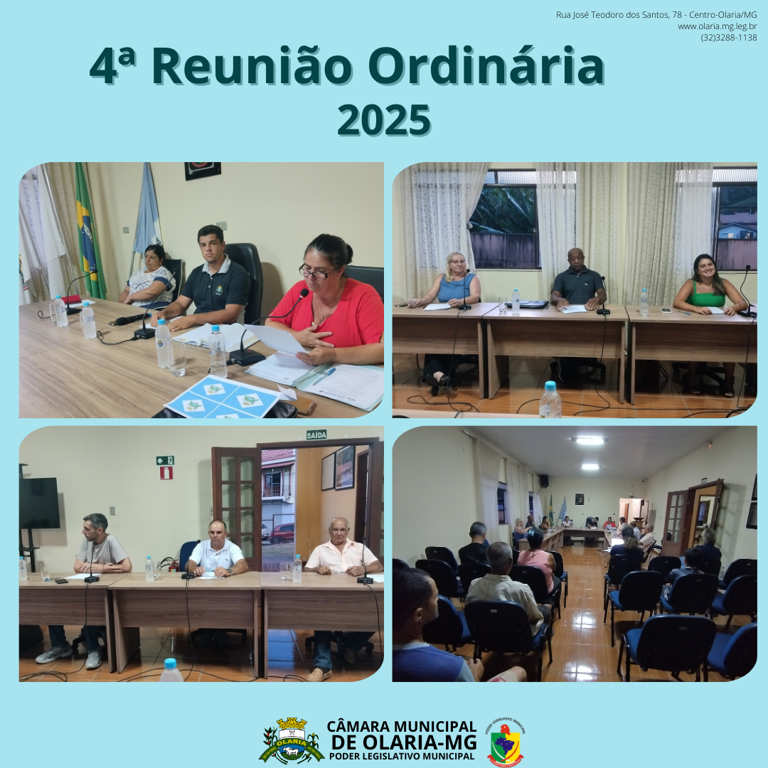 No dia 20/02/2025, ocorreu 4ª Reunião Ordinária