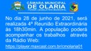 No dia 28 de junho 2021, será realizada 4ª Reunião Extraordinária