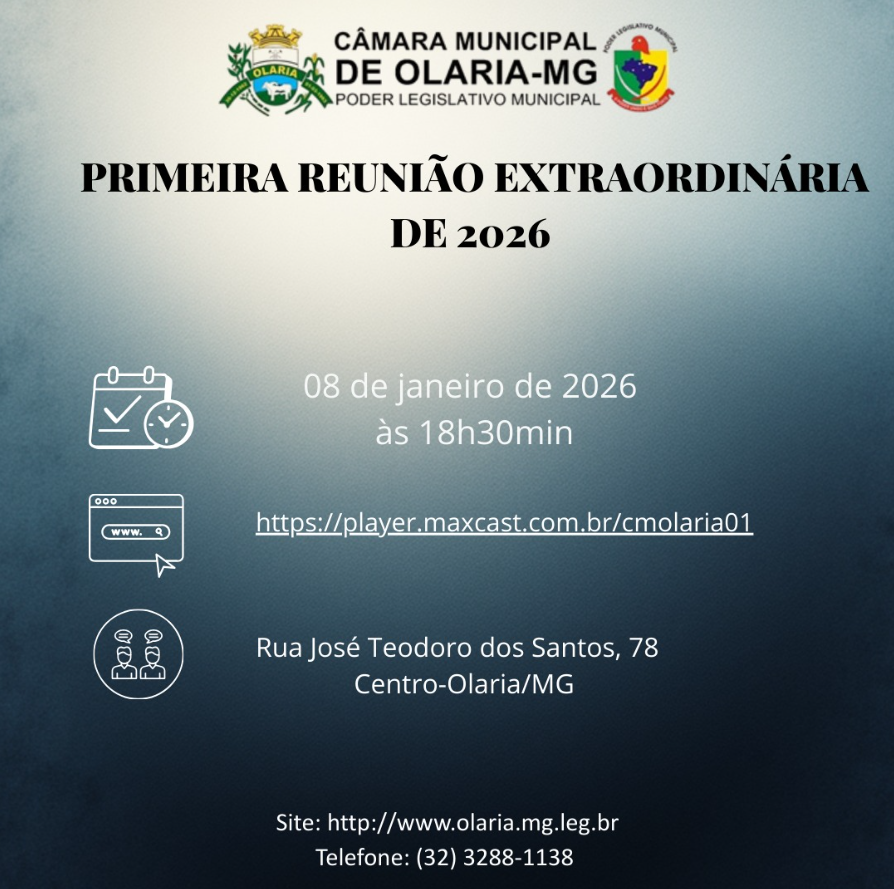PRIMEIRA REUNIÃO EXTRAORDINÁRIA DE 2026