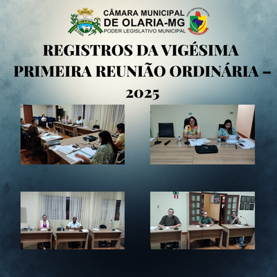 No dia 04/12/2025, ocorreu a 21ª Reunião Ordinária