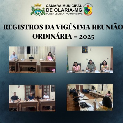 No dia 19/11/2025, ocorreu a 20ª Reunião Ordinária