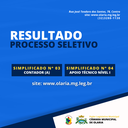 Resultados dos Processos: "Seleção Pública Simplificada n° 03/2021 e n° 04/2021"
