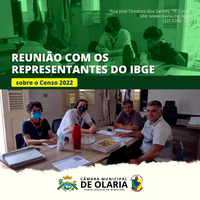 Reunião com representantes do IBGE